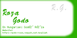 roza godo business card